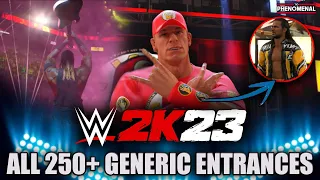 WWE 2K23 ALL WRESTLERS GENERIC ENTRANCES  | Tio Phenomenal