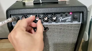 Noise from Fender Frontman 10G amplifier.