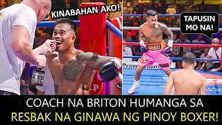 COACH NA BRITON HUMANGA SA RESKBAK NA GINAWA NG PINOY BOXER!