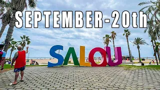 SALOU - WALKING TOUR 4k HDR -Weather and atmosphere Salou -    2023-September 20th