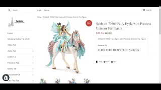 Schleich 70569 Fairy Eyela with Princess Unicorn Toy Figure