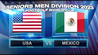 Footgolf World Cup Seniors Quarter Finals- USA vs Mexico