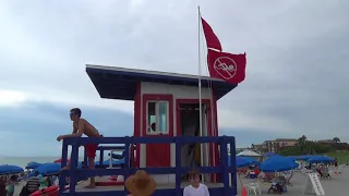 Lifeguards Close Beach At Cocoa Beach Pier Due To Shark