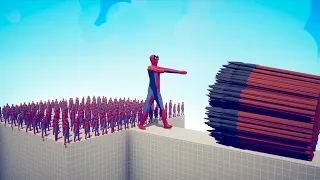 100x SPIDER MAN + GIANT vs EVERY GOD - TABS | Totally Accurate Battle Simulator 2023