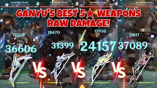 The First Great Magic is Now Ganyu’s Best Weapon? Best 5★ Weapons for Ganyu Raw Damage Comparisons!