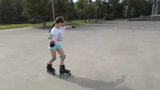 Танец на роликах. Трюки на роликах. Покатушки на роликах. #roller