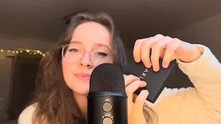 ASMR fingertip tapping + close whispers