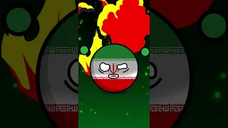 Irán Contra Israel #countryballs