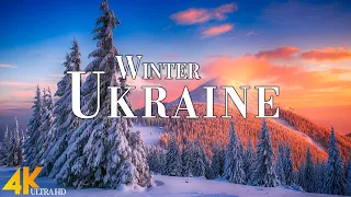 Winter Ukraine 4K Ultra HD • Stunning Footage Ukraine, Scenic Relaxation Film with Calming Music.