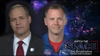 NASA Administrator Bridenstine Talks With Astronaut Nick Hague