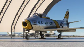 Exploring NAWS China Lake and "Star Wars Canyon" in the F-86 Sabre in Microsoft Flight Simulator