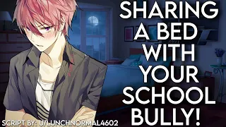 [M4F] Sharing a bed with your school bully [Cuddling] [Enemies to Lovers] [Tsundere] [Kisses]