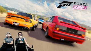 Euro vs JDM Forza Horizon 3 на руле Fanatec CSL Elite