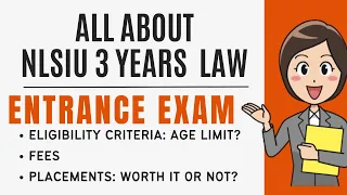 NLSIU Bengaluru 3 years LLB Fees, Pattern, Eligibility Criteria|NLSAT Exam Detail Placement|Syllabus
