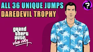 GTA Vice City Definitive Edition - All Unique Jumps Guide - Daredevil Trophy Achievement