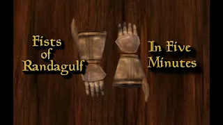 The BEST gauntlets in The Elder Scrolls III Morrowind at Level 1 in 5 Minute: The Fists of Randagulf