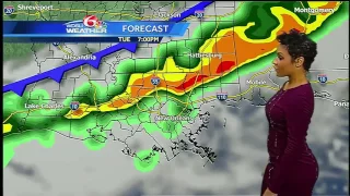 Monday: Storm chances increasing, warming up