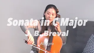 Breval Cello Sonata No.1 Allegro (Suzuki 4) [Cello Accompaniment] 브레발 첼로 소나타 1번 1악장 알레그로