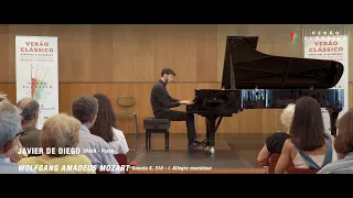 Festival VERÃO CLÁSSICO 2019 - TalentFest, Javier de Diego (piano) - Mozart