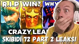 CRAZY EPISODE 72 PART 2 LEAKS?! - SKIBIDI TOILET ALL Easter Egg Analysis Theory (REACTION!!!)