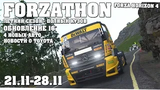 Возвращение Toyota и обновление 16 в Forza Horizon 4 (Forzathon 21.11-28.11)