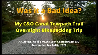 C&O Canal Towpath Trail Overnight Bikepacking Trip