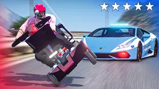 SCAPPO dalla POLIZIA con le MOTO PIÙ ASSURDE di GTA 5!