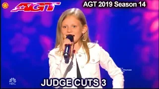 Ansley Burns 12 yo SINGS 2nd HALF "Good Girl" ACAPELLA AWESOME| America's Got Talent 2019 Judge Cuts