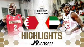 Bahrain 🇧🇭  vs UAE 🇦🇪 | J9 Highlights | FIBA Asia Cup 2025 Qualifiers