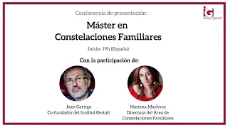 Presentación del Máster en Constelaciones Familiares