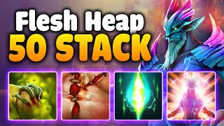 CRAZY Pulse Nove + 50 Stack Flesh Heap 7000HP | Dota 2 Ability Draft