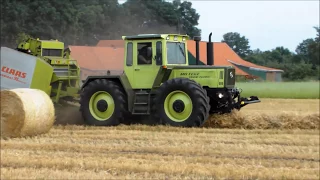 MB-trac 1600 turbo mit Claas Variant 180 RC Rundballenpresse