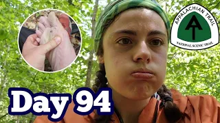 Three Days of Rain TORE Up My Feet (causing me to end my day early) | Appalachian Trail 2023