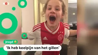 Superfan Esra dolblij na stunt van Ajax