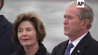 Bush casket leaves Capitol for state funeral