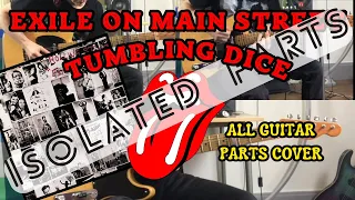 The Rolling Stones - Tumbling Dice (Keith Richards + Mick Taylor Cover) Isolated Guitar Parts