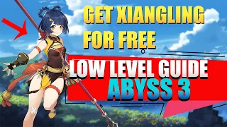 Genshin Impact SPIRAL ABYSS GUIDE - How to Clear ABYSS Floor 3 with LOW LEVEL CHARACTERS - F2P GUIDE
