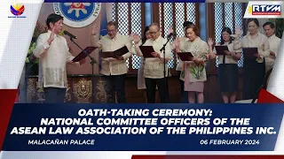 Oath-Taking Ceremony: National Committee Officers of the ALA of the Philippines Inc. 2/6/2024