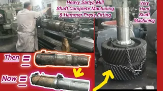 Incredible Old Man Machinist Works Hard to Create a Massive Shaft | 👍 Please 💓#Subscribe | Technical