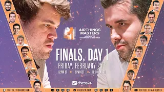 Champions Chess Tour: Airthings Masters | Finals Day 1 | Commentary by Peter Leko & Tania Sachdev