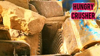 Quarry Primary Rock Crushing Process | Satisfying Stone Crushing | Rock Crusher in Action