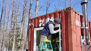 I've Been STRESSING About THIS!?! Sealing the Windows & Door in Our Shipping Container Cabin