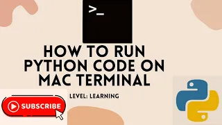 How to run python code on mac terminal