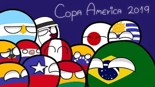 Summary of the Copa América Brasil 2019 --- Countryballs