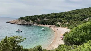 Walking to Sveti Ivan Beach, Lubenice, Cres, Croatia