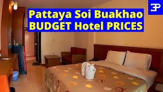 Pattaya BUDGET HOTELS off Soi Buakhao.  Pattaya Thailand cost of living