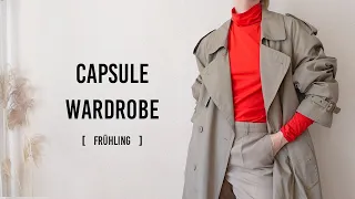 Meine Frühlings CAPSULE WARDROBE | Ein bisschen Farbe zieht ein ;) | Minimalismus | 2022 | deutsch