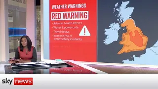 50% chance of 40°C temperatures predicted in the UK as red warning comes into place