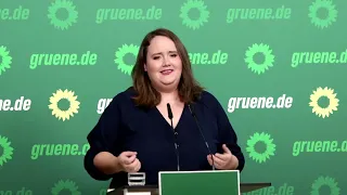 Pressekonferenz mit Ricarda Lang am 11.12.2023