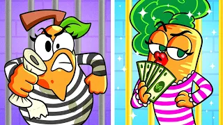 Rich VS Broke Girl In Jail || Crazy Pears Runaway || Exciting Adventures By Pear Vlogs